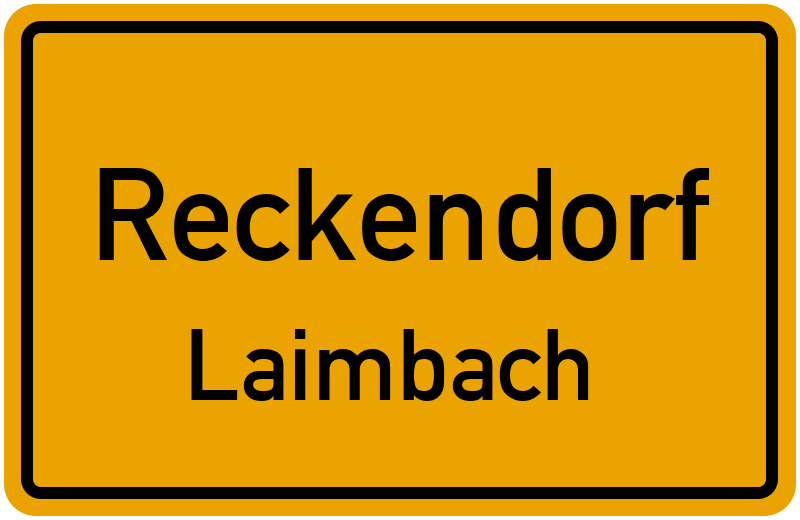 Ortsschild Reckendorf