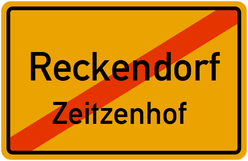 Ortsschild Reckendorf