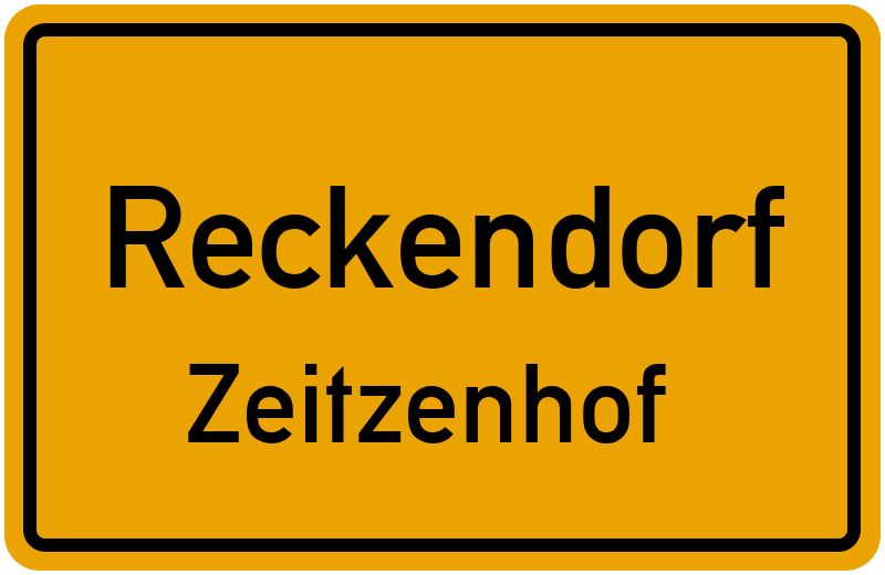 Ortsschild Reckendorf