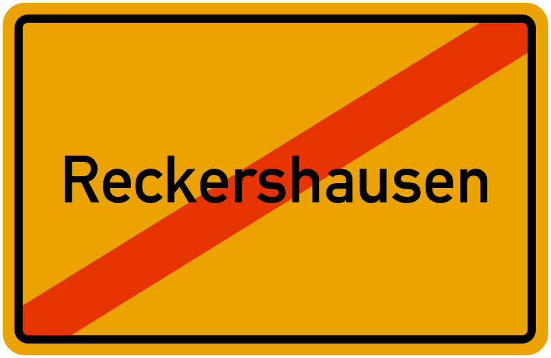 Ortsschild Reckershausen