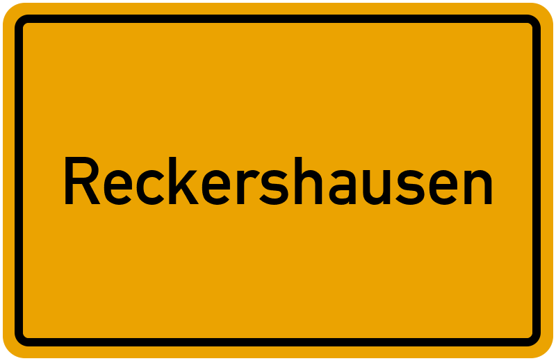 Ortsschild Reckershausen