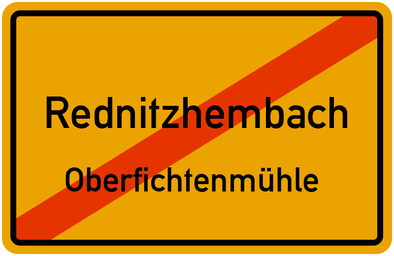 Ortsschild Rednitzhembach