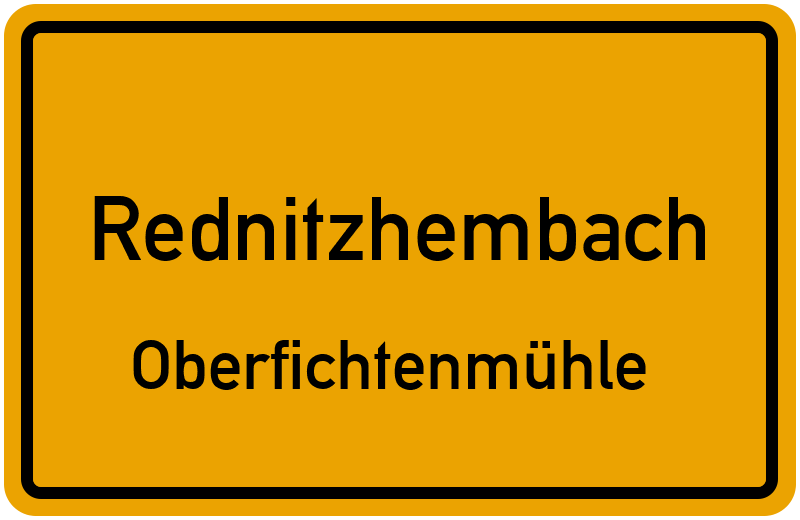 Ortsschild Rednitzhembach