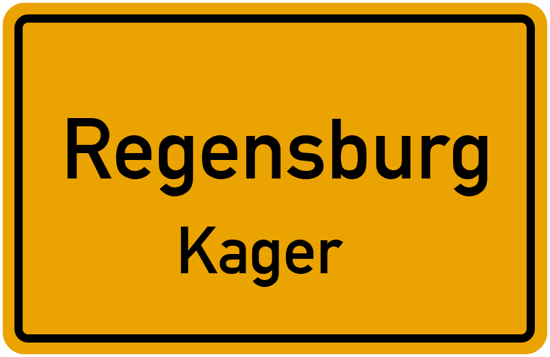 Ortsschild Regensburg