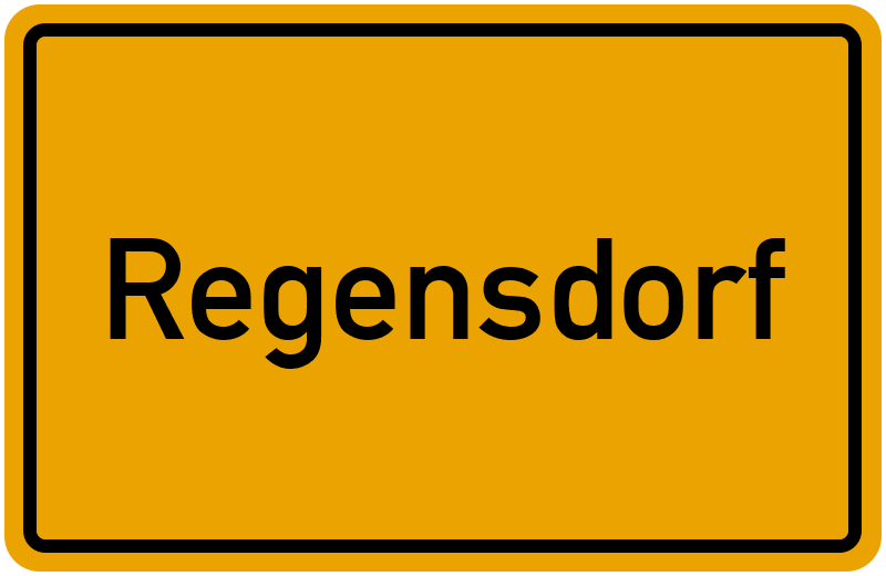 Ortsschild Regensdorf
