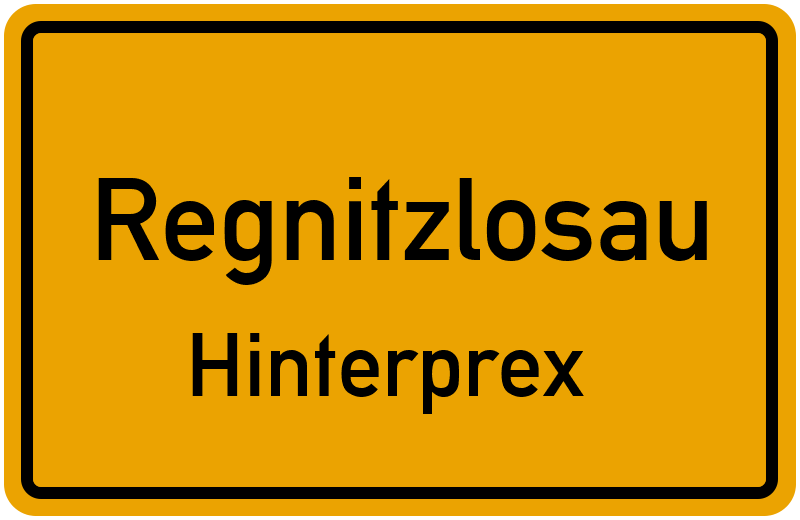 Ortsschild Regnitzlosau