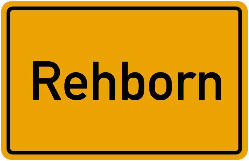 Ortsschild Rehborn