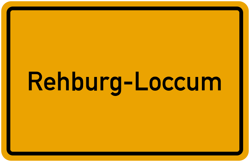 Ortsschild Rehburg-Loccum