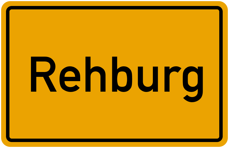 Ortsschild Rehburg