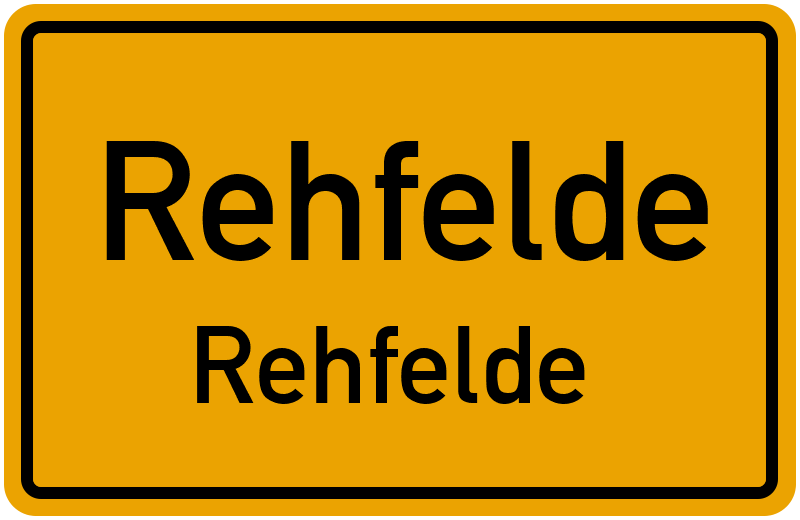 Ortsschild Rehfelde