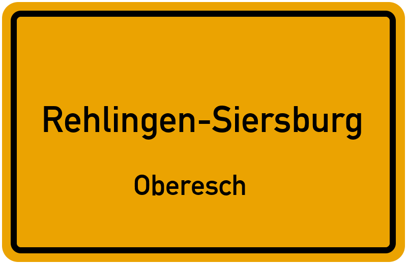 Ortsschild Rehlingen-Siersburg