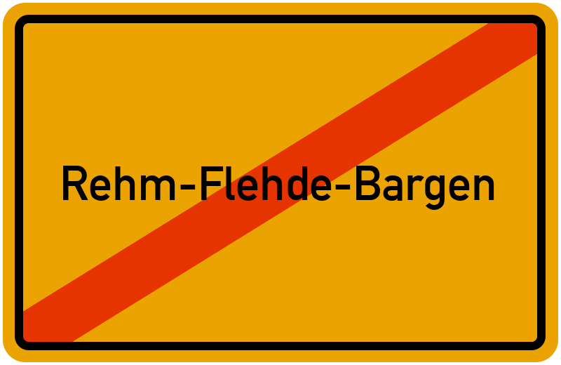 Ortsschild Rehm-Flehde-Bargen