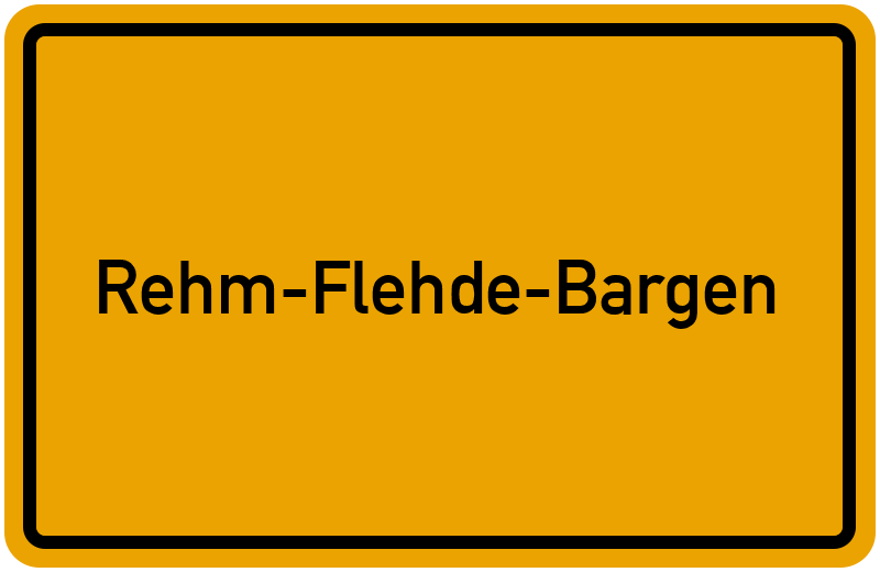Ortsschild Rehm-Flehde-Bargen