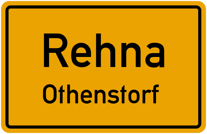 Ortsschild Rehna