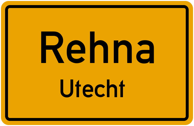 Ortsschild Rehna