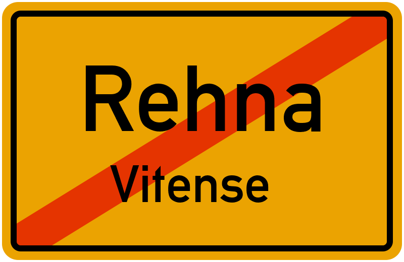 Ortsschild Rehna