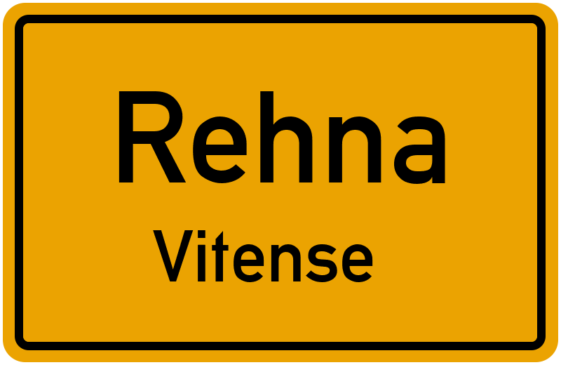 Ortsschild Rehna