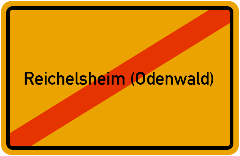 Ortsschild Reichelsheim (Odenwald)