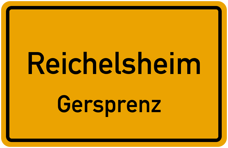 Ortsschild Reichelsheim