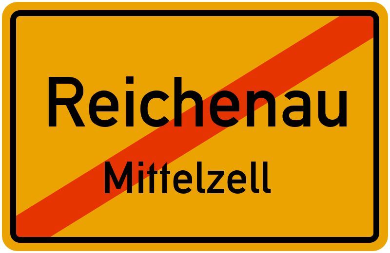 Ortsschild Reichenau