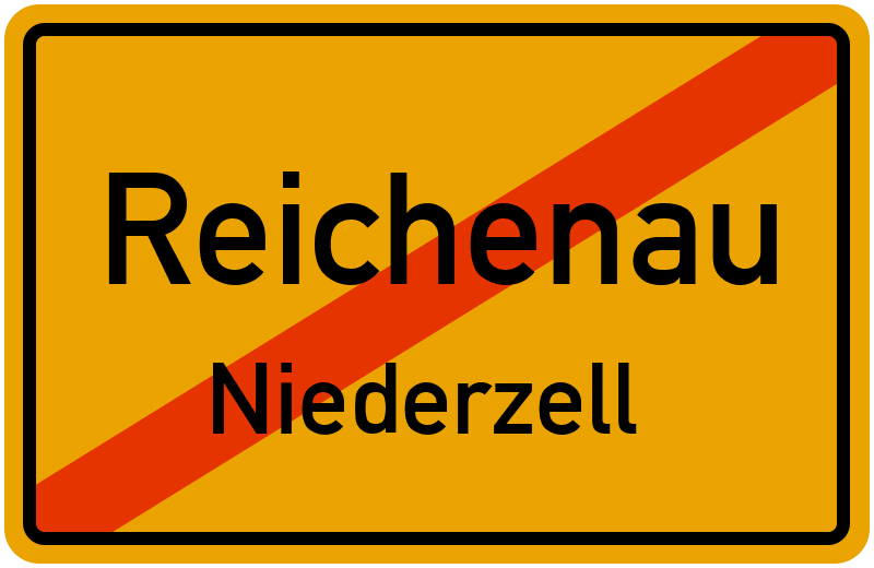 Ortsschild Reichenau