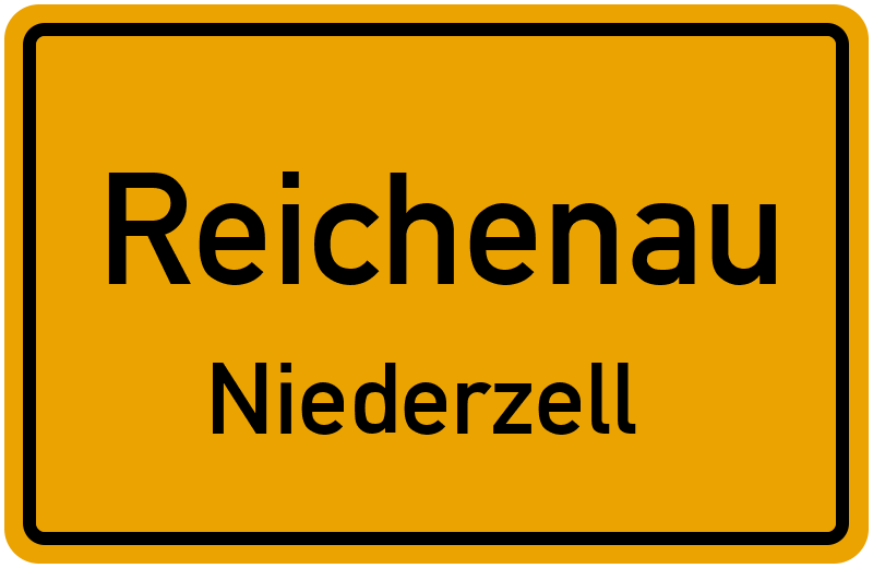 Ortsschild Reichenau