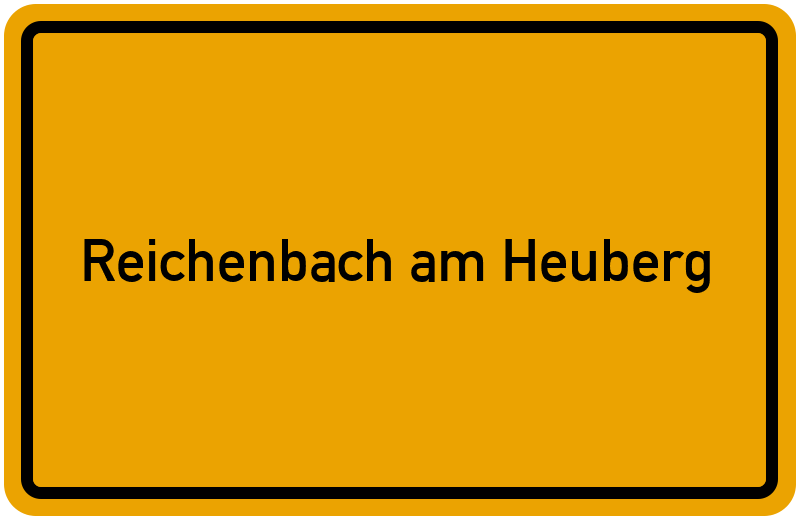 Ortsschild Reichenbach am Heuberg