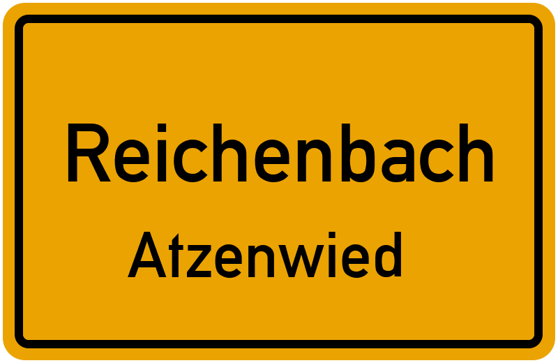 Ortsschild Reichenbach