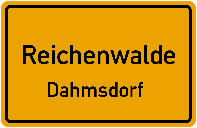 Ortsschild Reichenwalde
