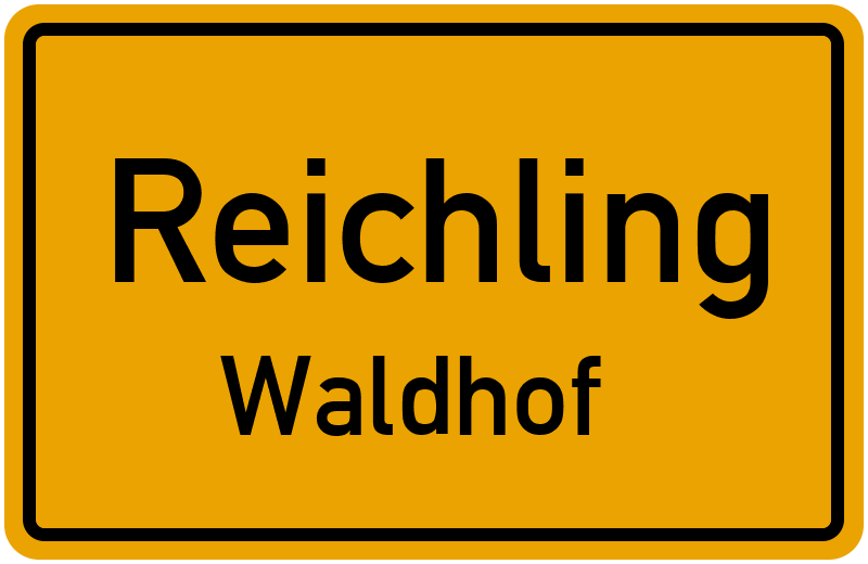 Ortsschild Reichling