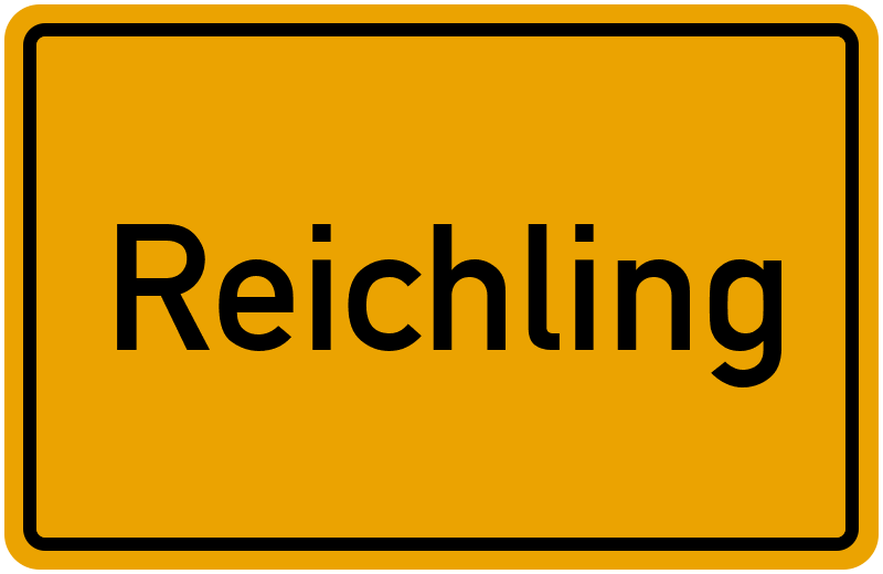 Ortsschild Reichling
