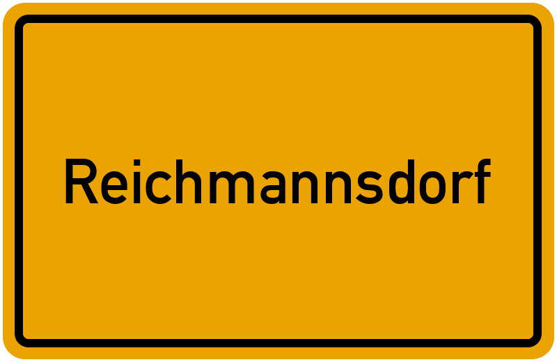 Ortsschild Reichmannsdorf