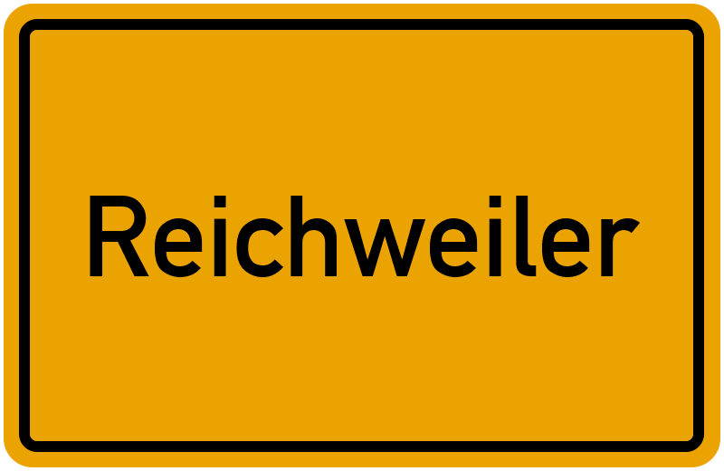 Ortsschild Reichweiler