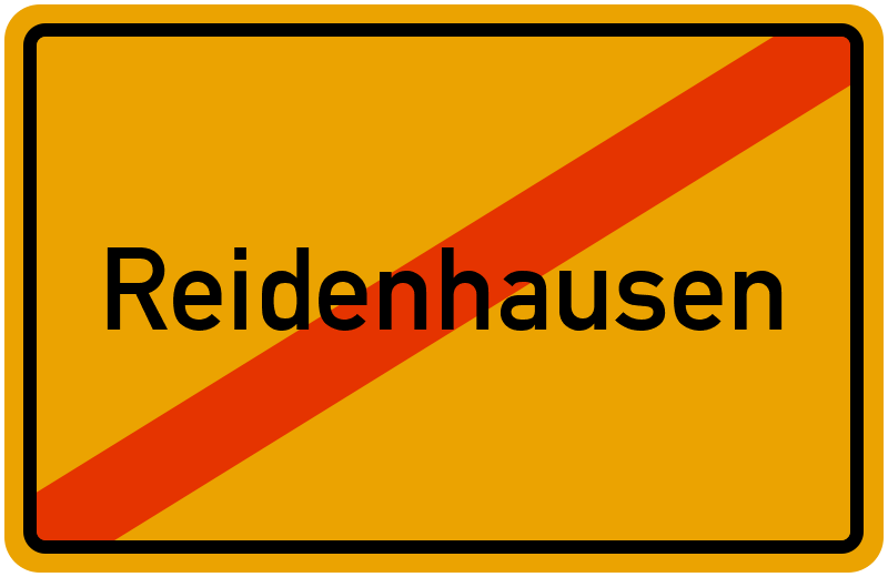 Ortsschild Reidenhausen