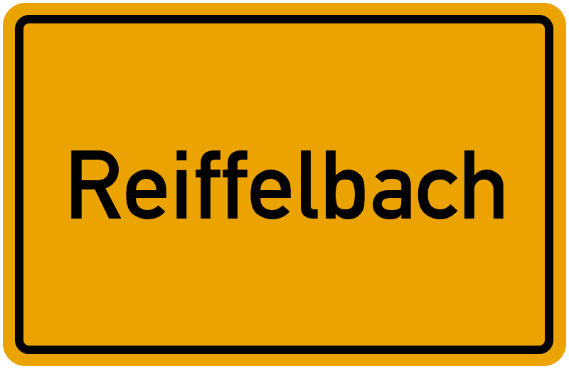 Ortsschild Reiffelbach