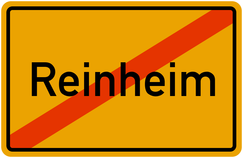 Ortsschild Reinheim