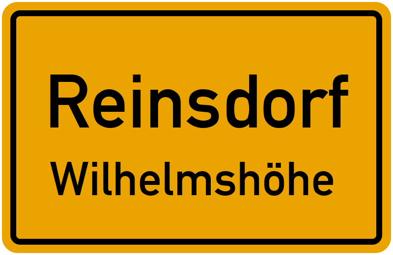 Ortsschild Reinsdorf