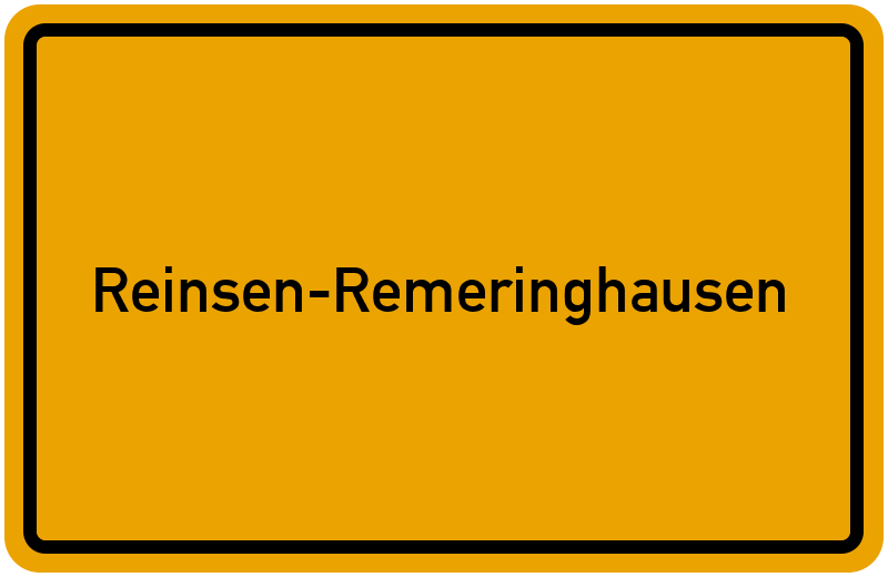 Ortsschild Reinsen-Remeringhausen
