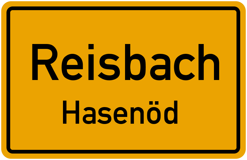 Ortsschild Reisbach