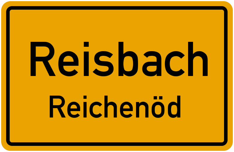 Ortsschild Reisbach