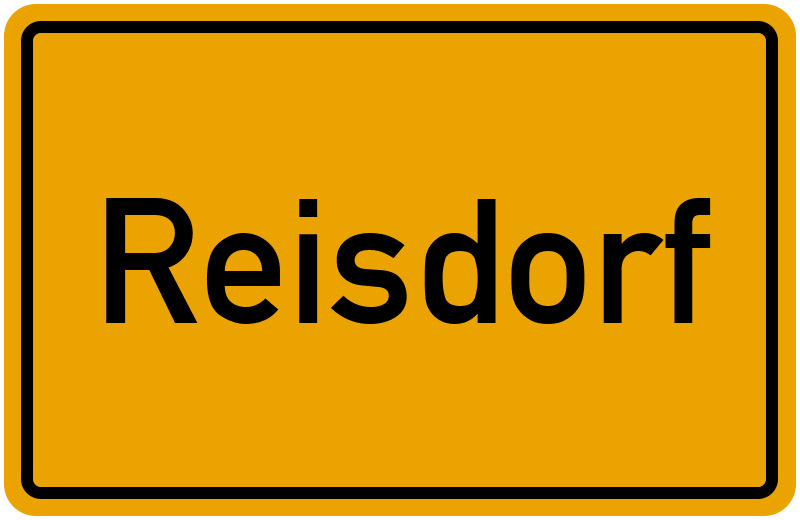 Ortsschild Reisdorf