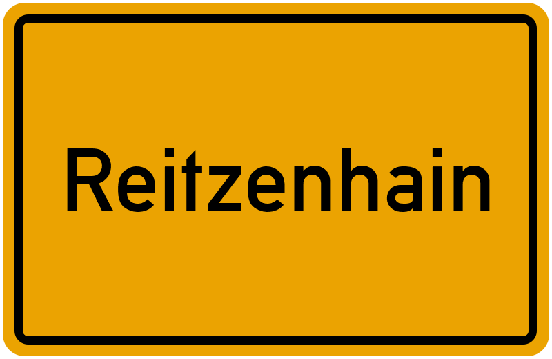 Ortsschild Reitzenhain