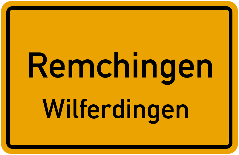 Ortsschild Remchingen