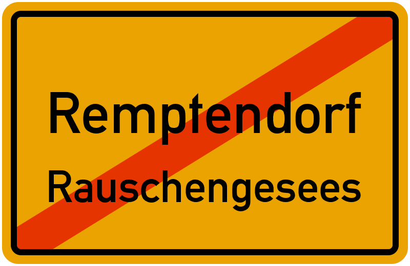 Ortsschild Remptendorf
