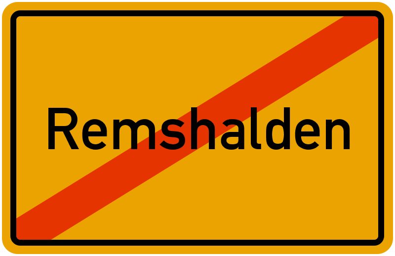 Ortsschild Remshalden