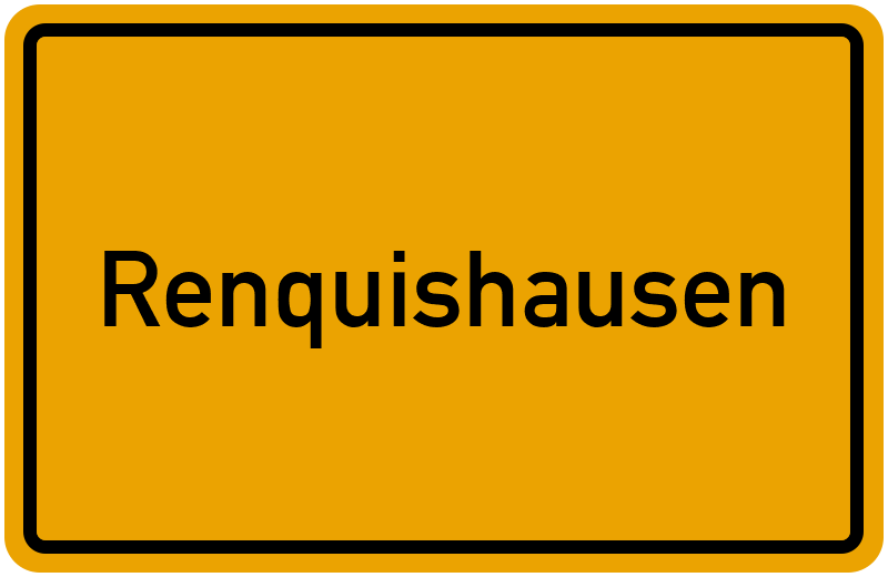 Ortsschild Renquishausen