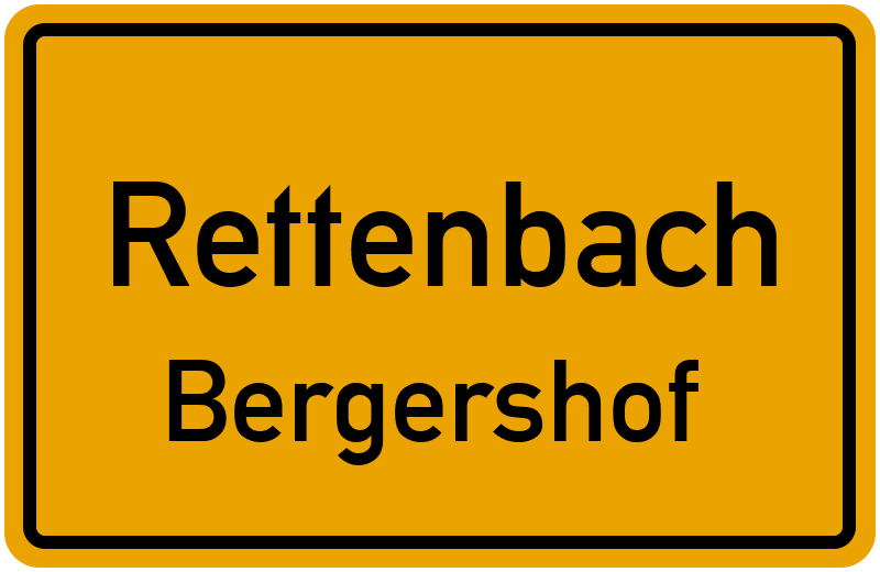 Ortsschild Rettenbach