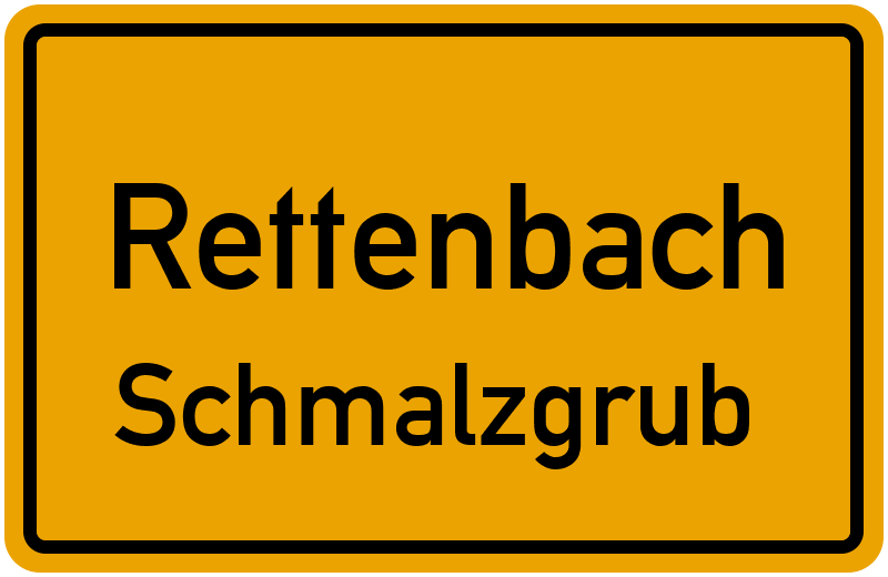 Ortsschild Rettenbach