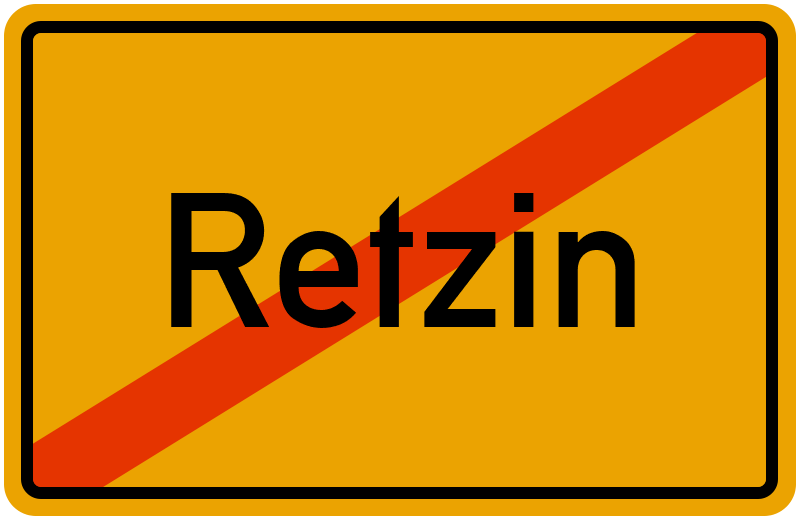 Ortsschild Retzin