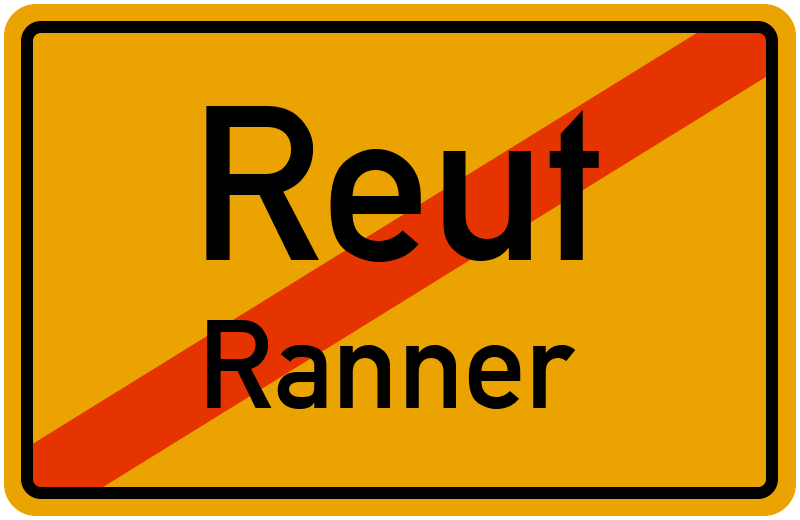 Ortsschild Reut